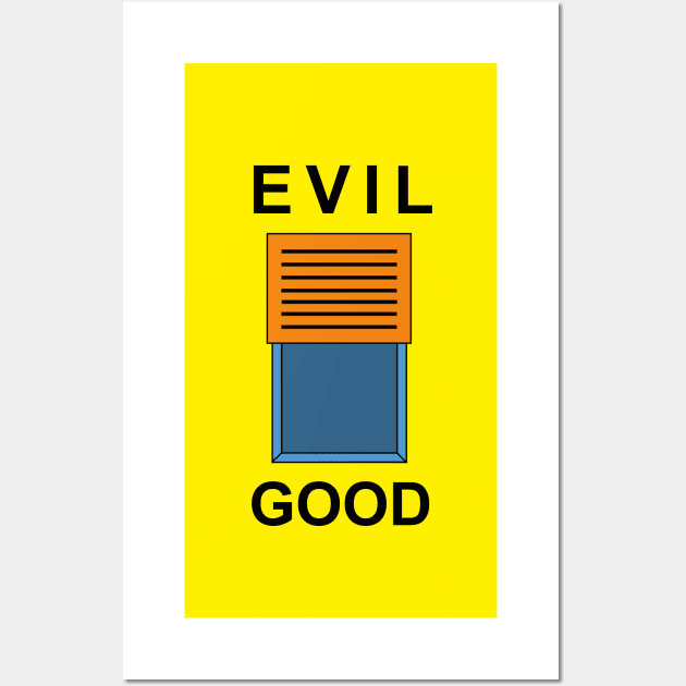 Evil Good Wall Art by cariespositodesign